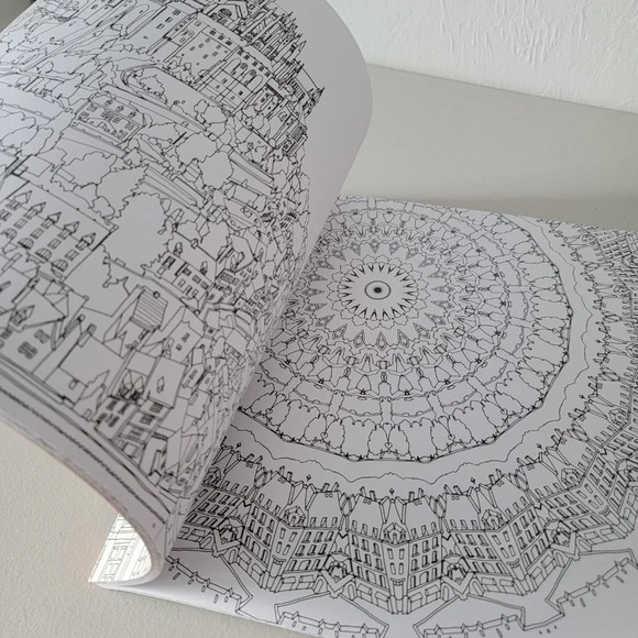 Fantastic Cities Coloring Book by Steve McDonald - Picture 6 of 7